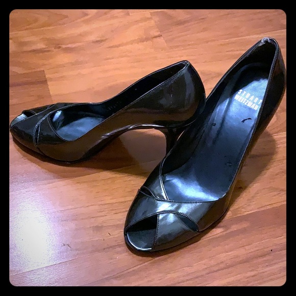 Stuart Weizman dark charcoal heels - Picture 1 of 2